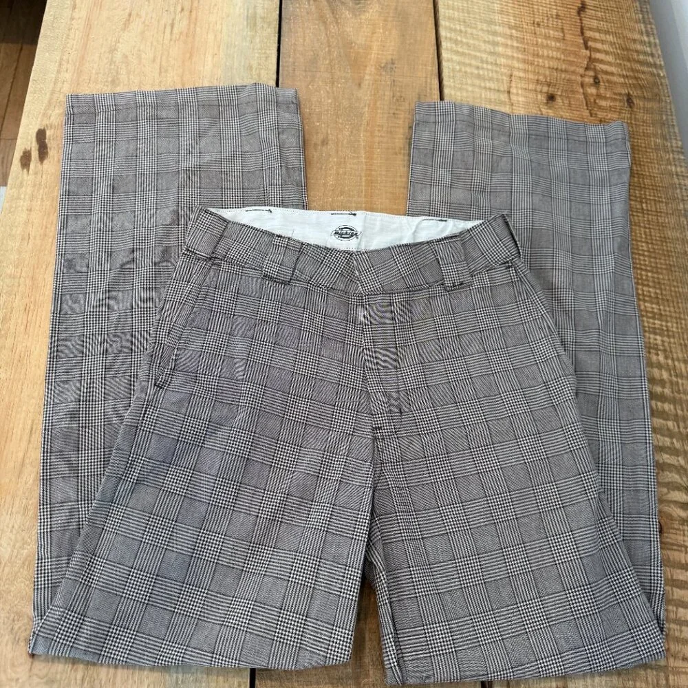 Dickies Bakerhill High Rise Wide Leg Plaid NWOT Size 0 - Picture 7 of 7
